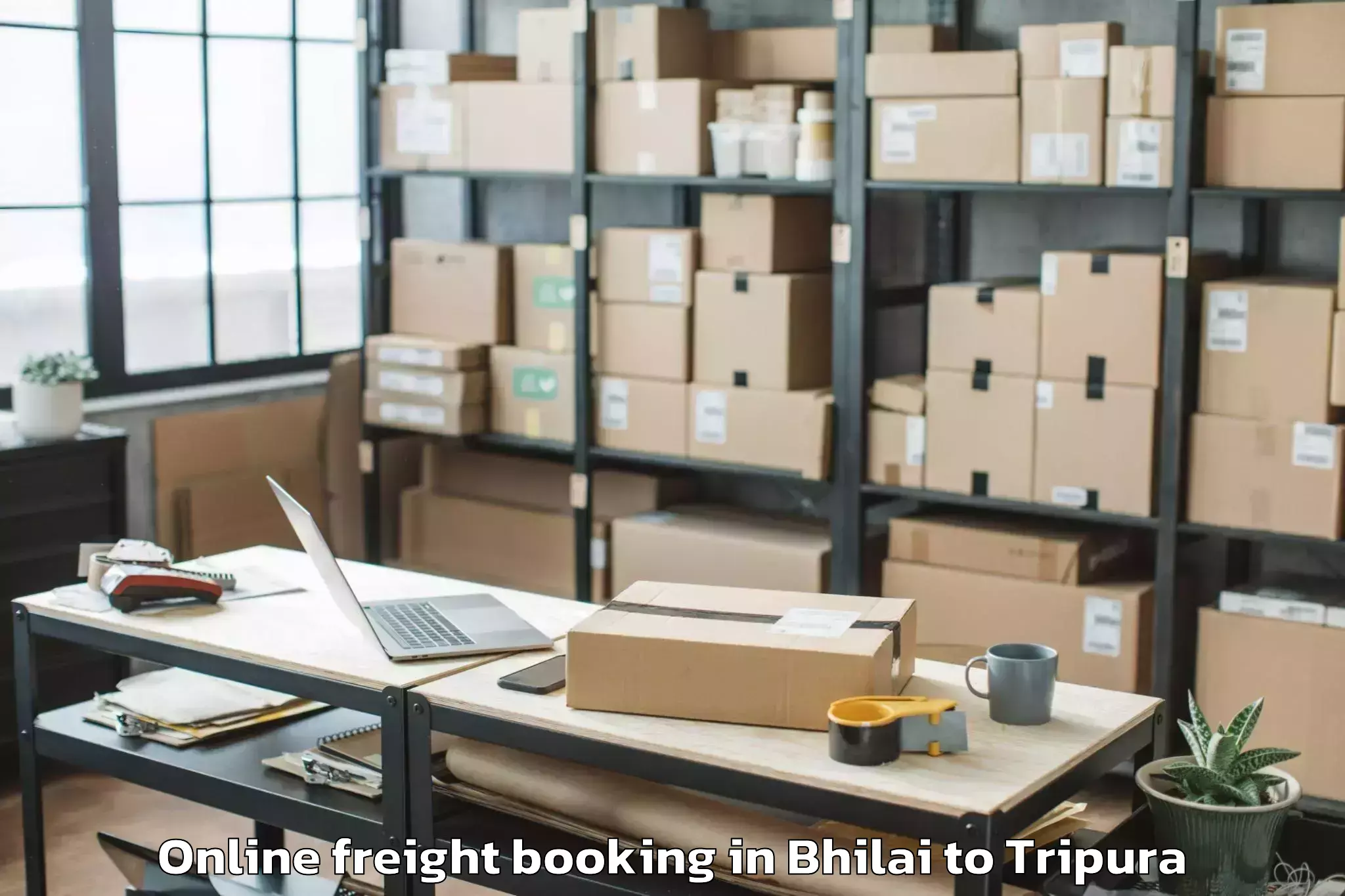 Quality Bhilai to Kailashahar Airport Ixh Online Freight Booking